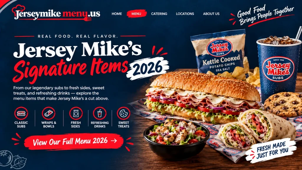 Jersey Mike’s Cold Subs Menu 2026
