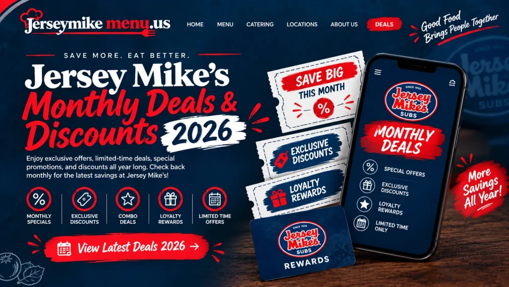 Jersey Mike’s Monthly Deals & Discounts 2026
