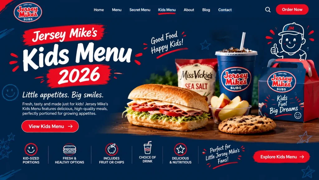 Jersey Mike’s Kids Menu 2026
